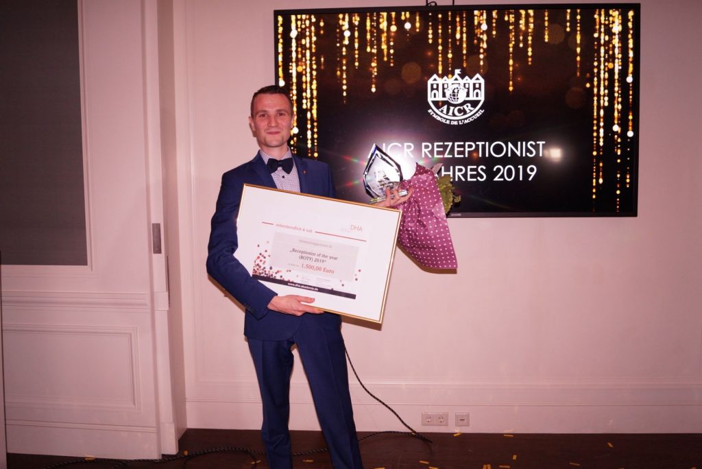 Receptionist of the Year 2019 in Germany: Sascha Haiss, Brenners Park-Hotel & Spa Baden-Baden (Foto: AICR Germany)